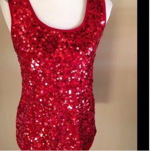 NWT Ann Taylor Loft sequin tank
